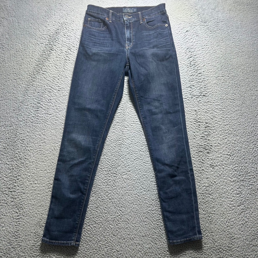 Lucky Brand Bridgette Skinny Jeans Womens 6/28 Dark Wash High Rise Stretch Denim